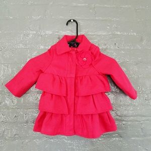 Ruffled Pea Coat